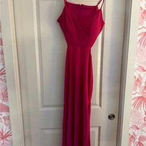 Pink long formal dress